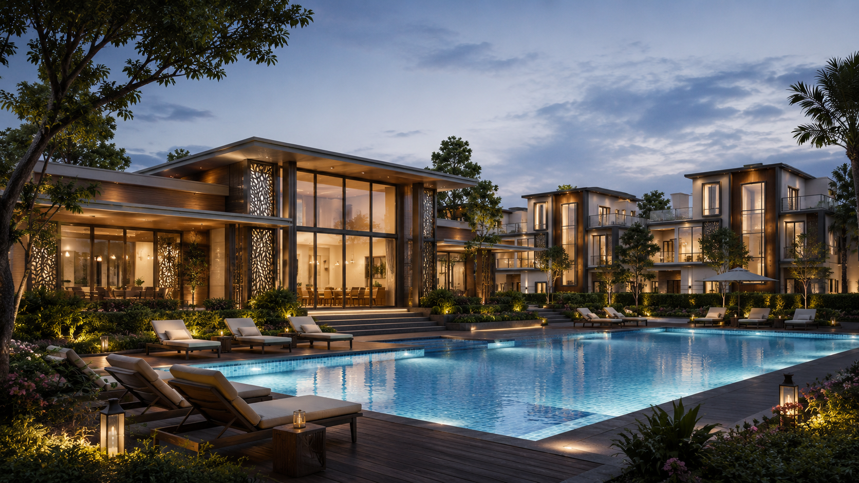 Community Pool & Villas